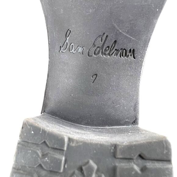 SAM EDELMAN the Hannah Lug Sole Booties in Gray Women's Size 7 - Picture 15 of 15